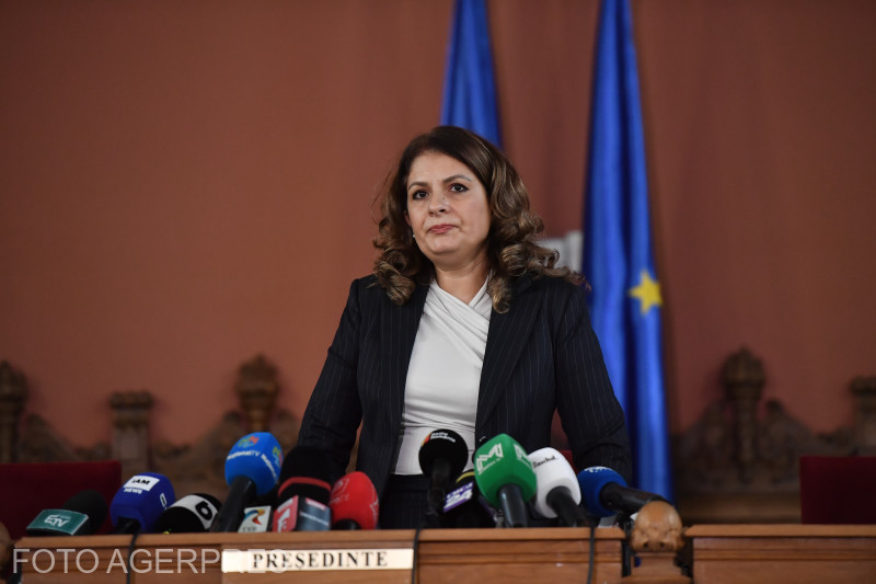 Liana Nicoleta Arsenie în timpul conferinței de presă a Curții de Apel București din 11 decembrie 2025. Foto: Grigore Popescu / Agerpres