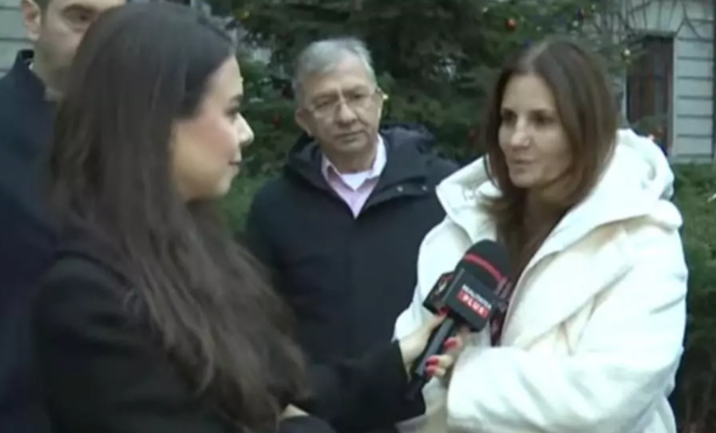 Anca Alexandrescu, după ce a votat la alegerile pentru Primăria Capitalei Foto: Realitatea Plus
