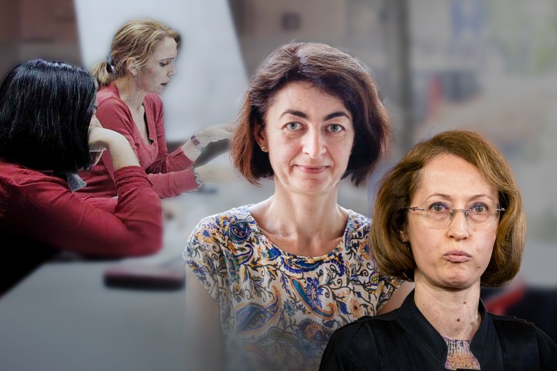 De la stânga: Nicoleta Ciobanu, jos, Laura Nițu, Camelia Roiu și Raluca Moroșanu. Foto: Inquam Photos, Youtube. Colaj: Ion Mateș / Hotnews