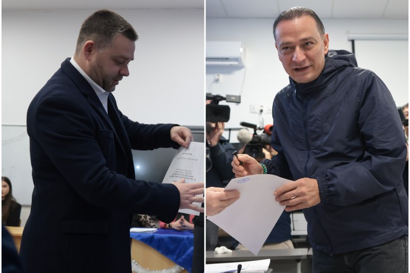 Ciprian Ciucu și Daniel Baluta, candidații PNL și PSD, la alegerile pentru Primăria Capitalei Foto: Inquam Photos