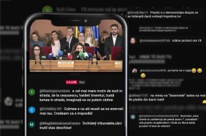 Capturi cu mesajele din streamurile live de YouTube. Foto: HotNews / Adi Iacob