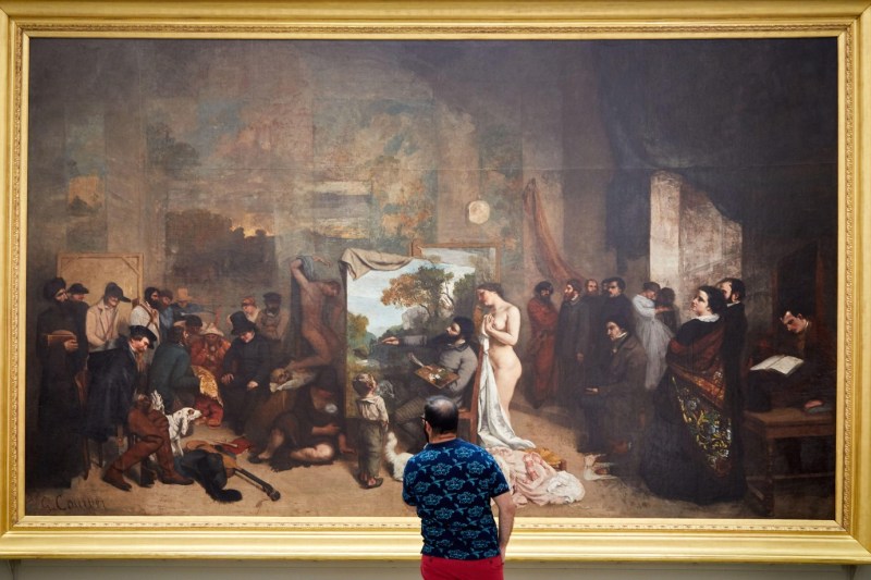 Muza lui Baudelaire, ștearsă dintr-o operă monumentală a lui Courbet