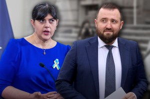 Laura Codruța Kövesi și Marius Voineag. Foto: Profimedia. Colaj: Ion Mateș / Hotnews