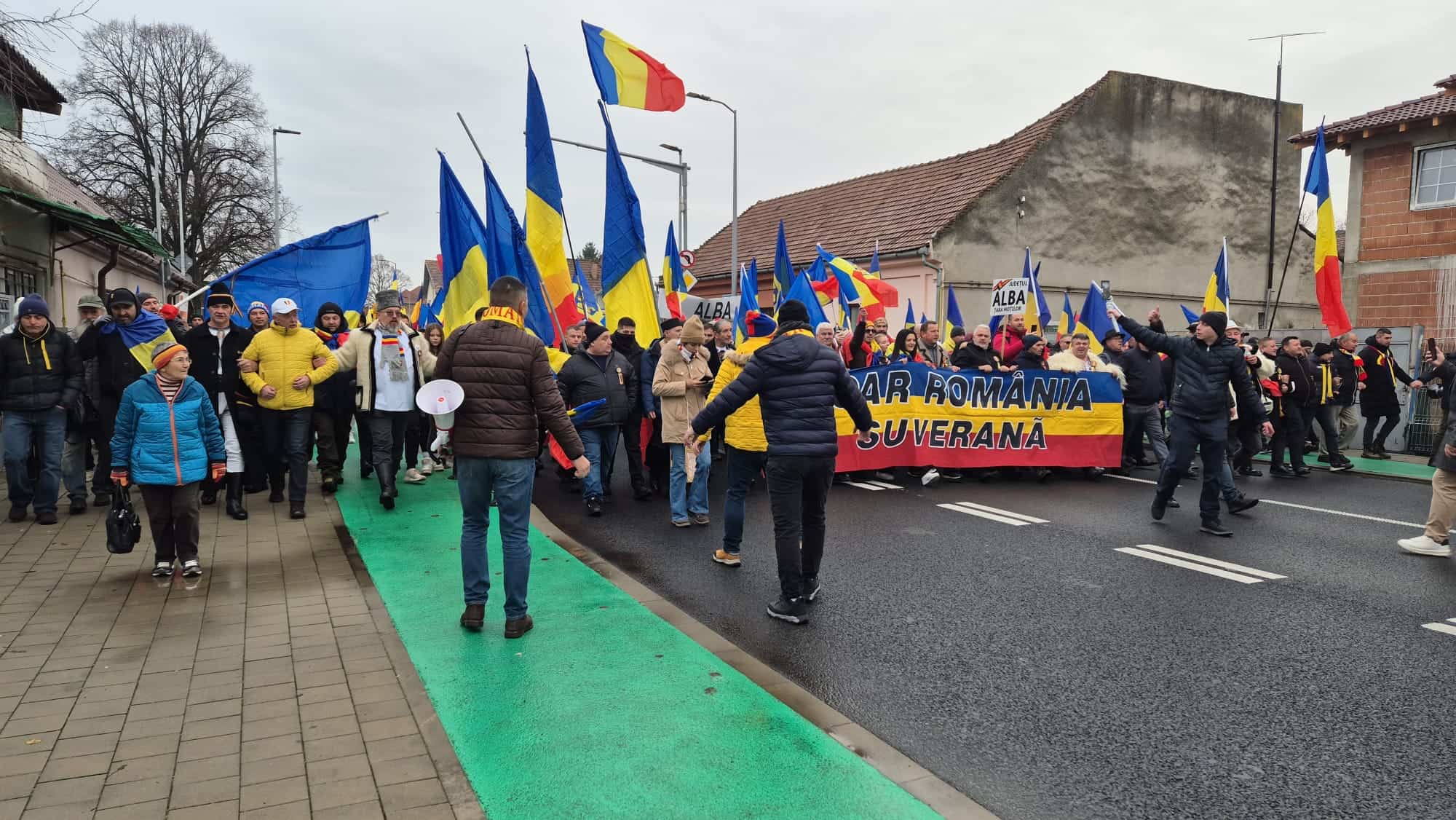 Marșul Unirii organizat de George Simion la Alba Iulia
