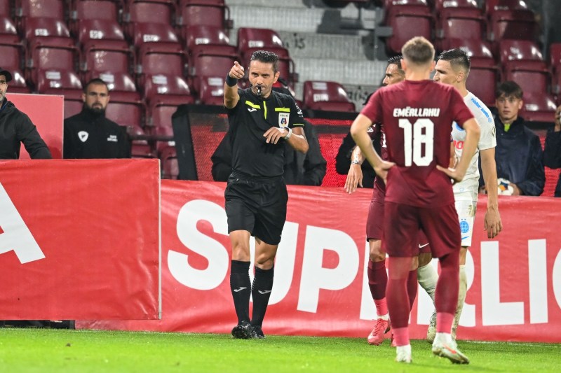 SuperLiga: Cine arbitează meciul din această seară dintre Botoșani și CFR Cluj