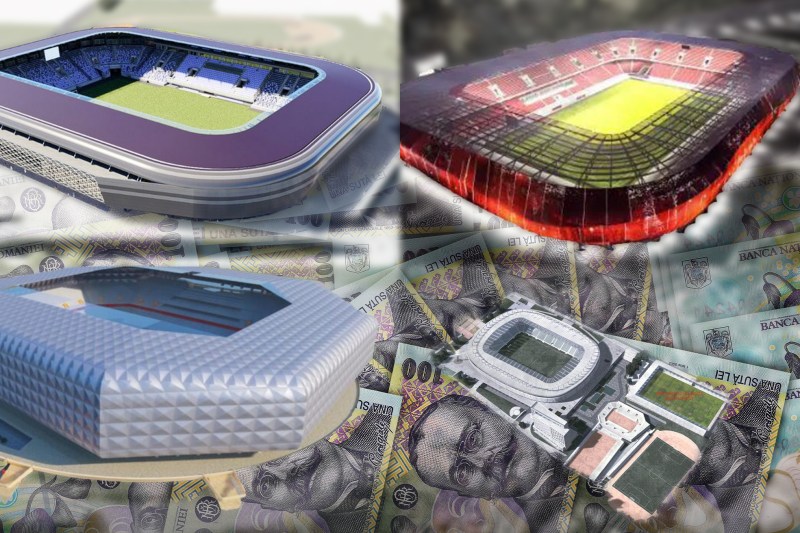 Tăiate de pe lista inițială a Guvernului, stadioanele de sute de milioane de euro continuă să se construiască, pe semnătura primăriilor. Vom avea 15 stadioane noi și avem 3 spitale noi