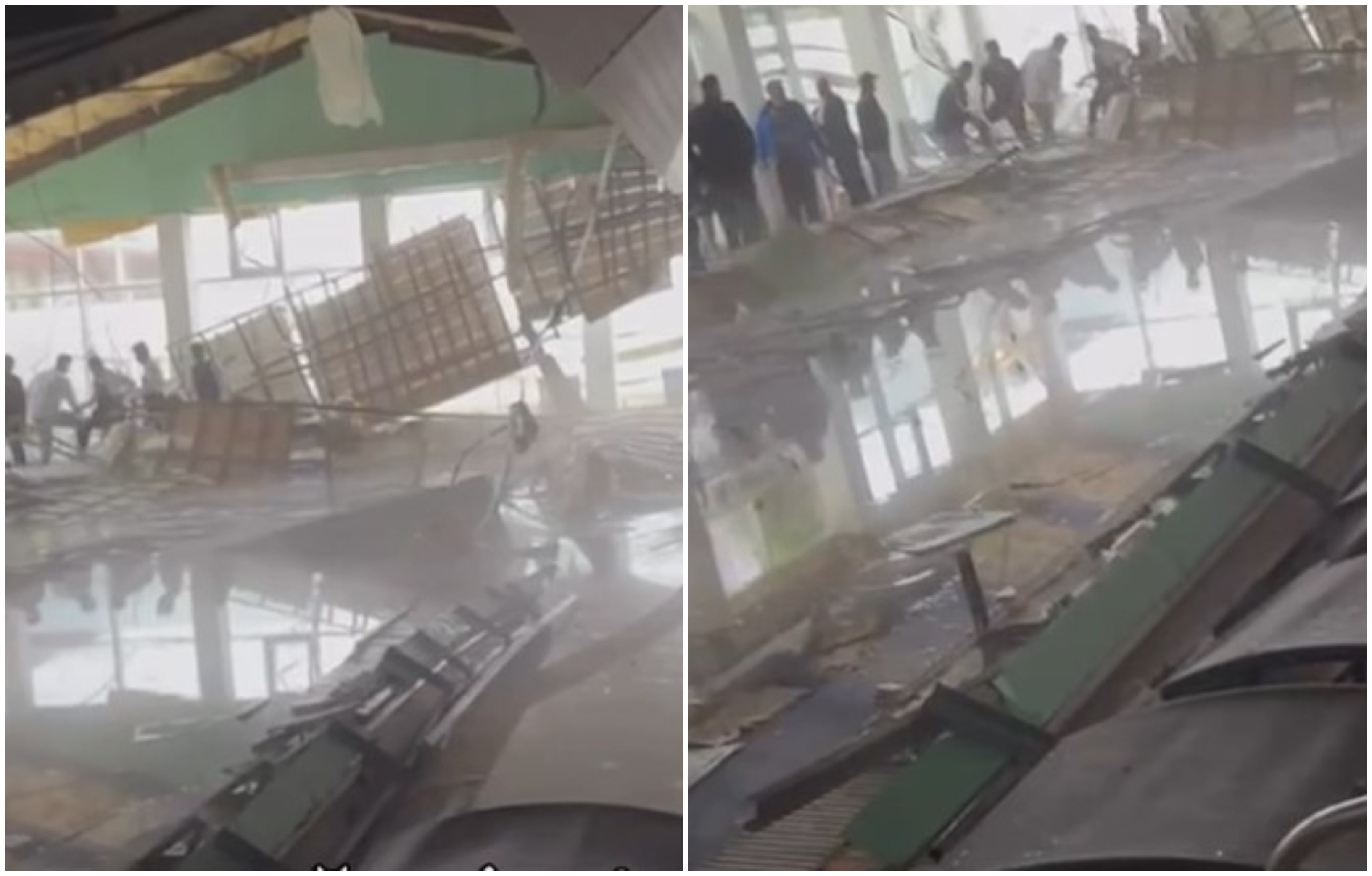 VIDEO: Imagini cu tavanul prăbușit în piscina interioară a hotelului din Sibiu. Dosar penal deschis de polițiști