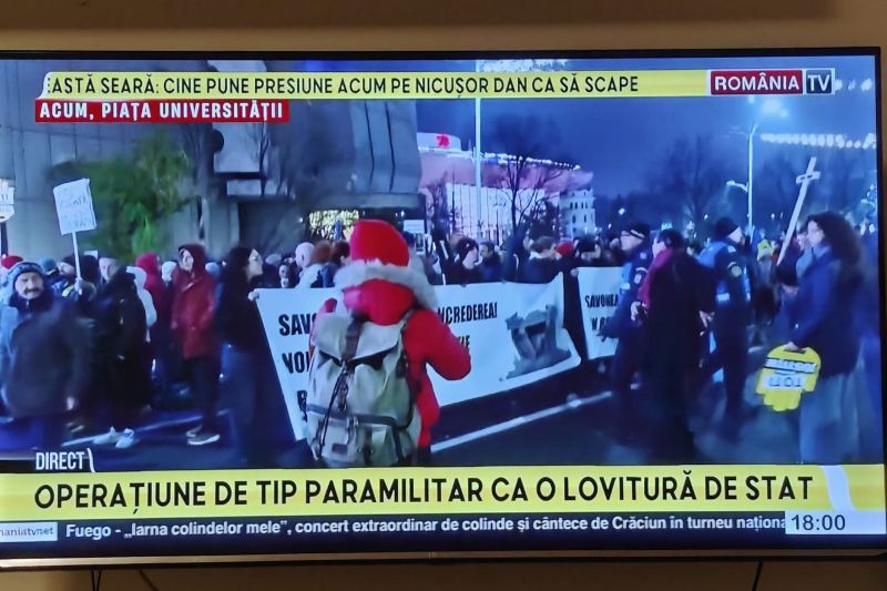 VIDEO România TV, despre marșul pentru Justiție: „Operațiune de tip paramilitar. Vor să dea o lovitură de stat” / Ce s-a întâmplat pe post la finalul protestului