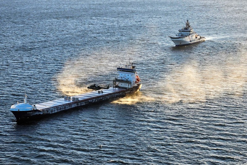 Nava venită din Rusia arestată de Finlanda și-a târât ancora de fundul mării zeci de kilometri / Ultimele detalii din anchetă