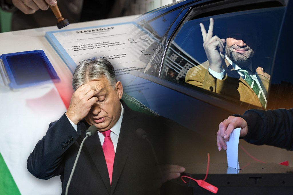 Viktor Orban, stânga și Andre Ventura, liderul formaţiunii portugheze de extremă dreapta Chega, intrat în turul II al alegerilor prezidențiale. Foto: Profimedia. Colaj: Ion Mateș / Hotnews