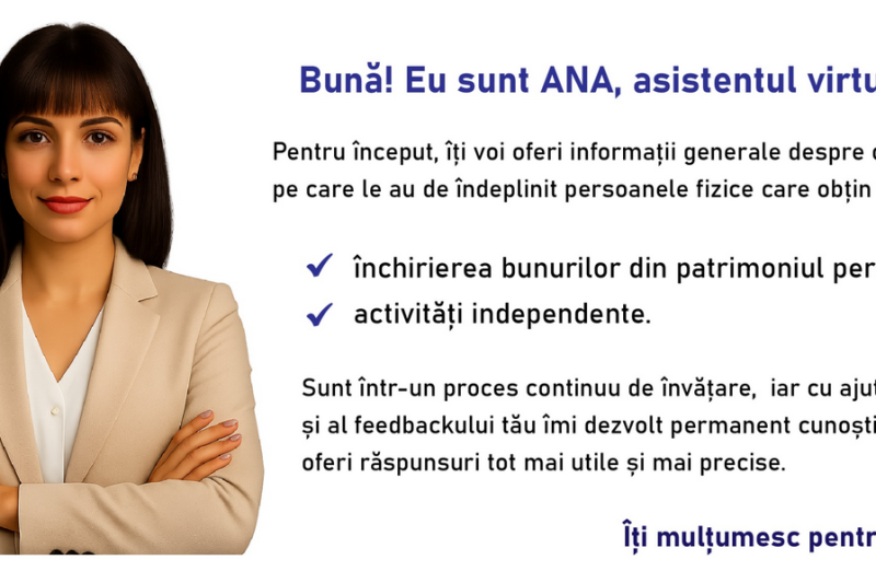 Ce au vorbit românii cu ANA, asistentul virtual al Fiscului. Cea mai frecventă întrebare