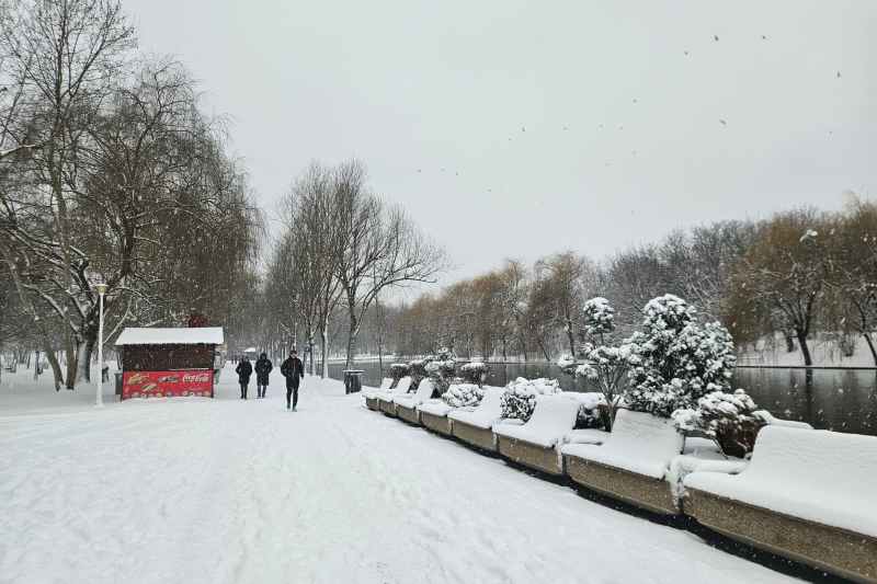 Ninsori în București. La cât ajunge stratul de zăpadă și cum arată prognoza meteo pentru luni