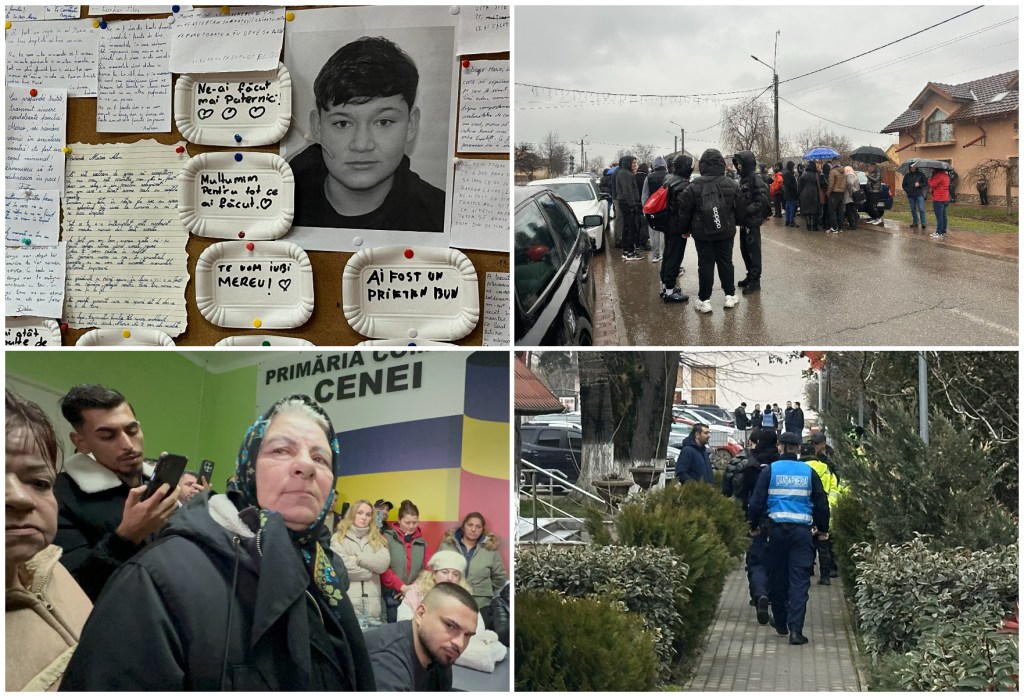 Imagini din Cenei, județul Timiș, acolo unde Mario, un băiat de 15 ani, a fost ucis cu brutalitate de alți 3 adolescenți