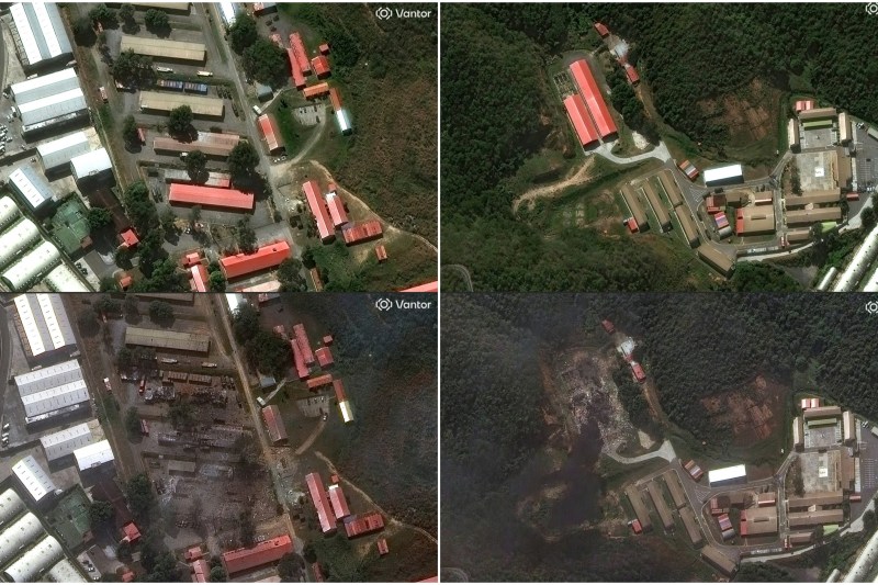 Imaginile din satelit arată amploarea distrugerilor atacului american asupra bazei militare din Venezuela în care era președintele Nicolas Maduro Foto: Profimedia