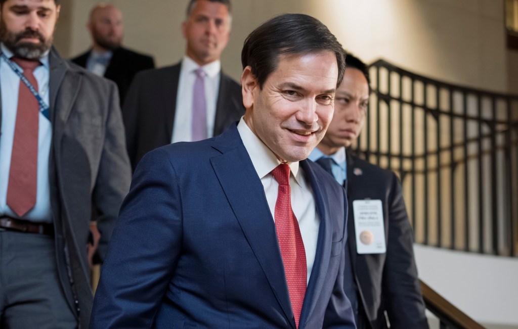 Secretarul de stat american Marco Rubio, înainte de întâlnirea cu ușile închise de la Capitoliu Foto: Profimedia