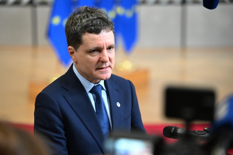 Președintele României, Nicușor Dan, la summitul UE de la Bruxelles, joi, 22 ianuarie 2026. Foto: Harry Nakos / AP / Profimedia