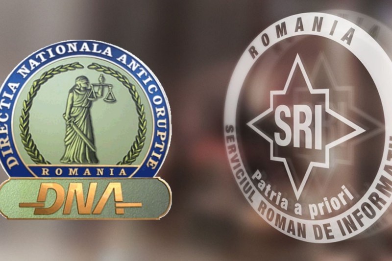 Imagine ilustativă cu siglele DNA și SRI / Colaj: HotNews