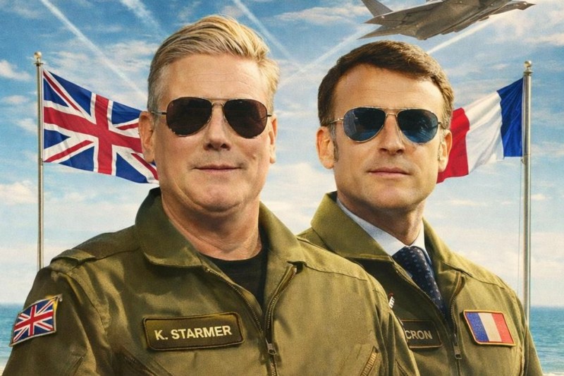 FOTO/VIDEO Keir Starmer, glumă pe seama ochelarilor lui Emmanuel Macron. Replica președintelui francez