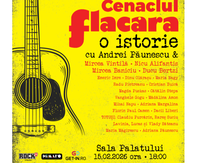 „Cenaclul Flacăra – O Istorie”: o seară de muzică, memorie și emoție, concepută de Andrei Păunescu