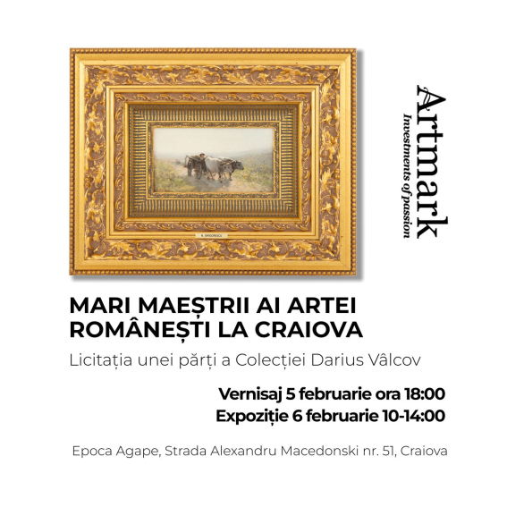 Opere din Colecția Darius Vâlcov ajung la Craiova