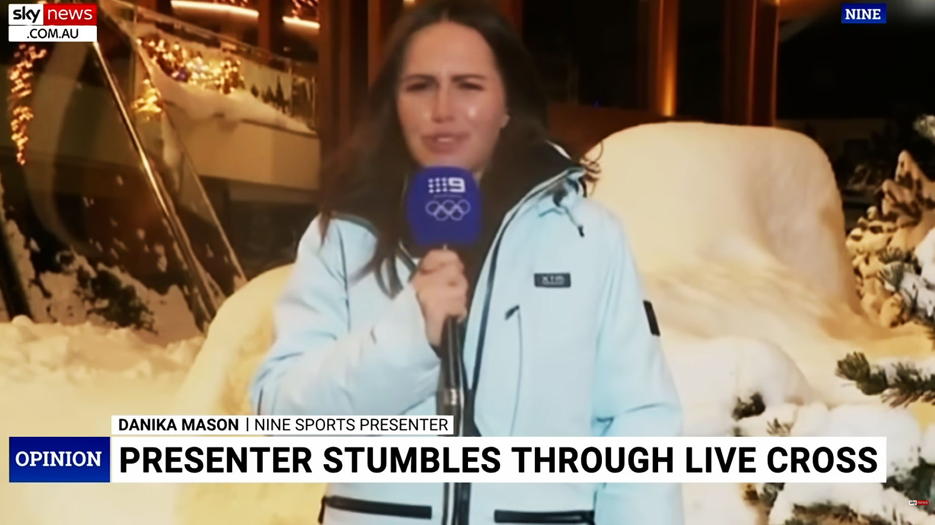 Danika Mason, incident în direct la Jocurile Olimpice