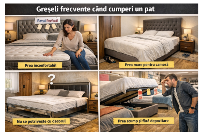 [P] Greșelile pe care le fac oamenii când cumpără pat pentru dormitor
