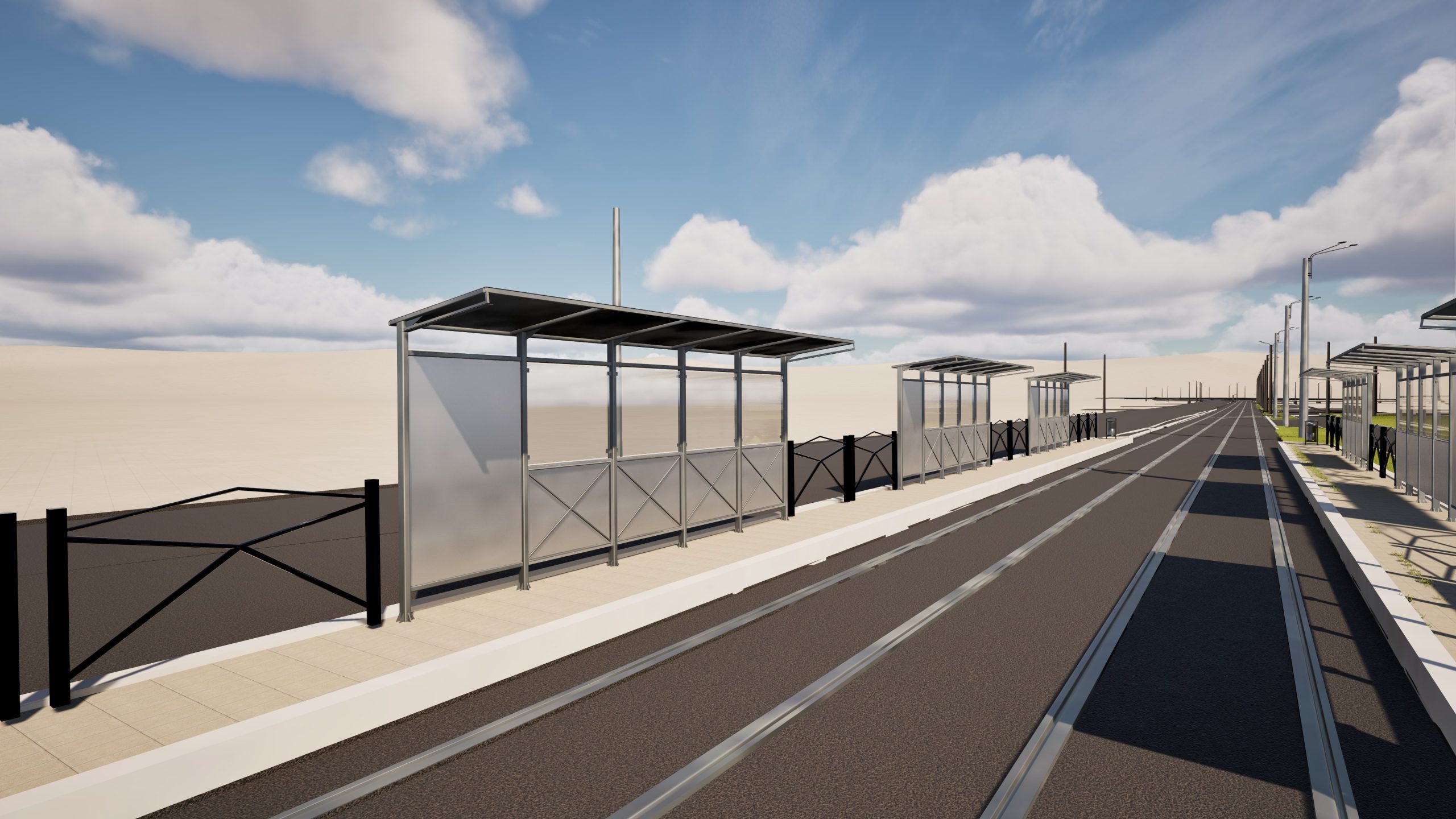 VIDEO Cum arată noile stații de tramvai care se construiesc în București