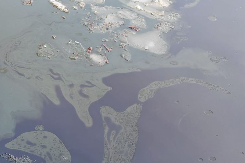 Poluare cu carburanți pe Dunăre, după ce un împingător s-a scufundat în zona Giurgiu