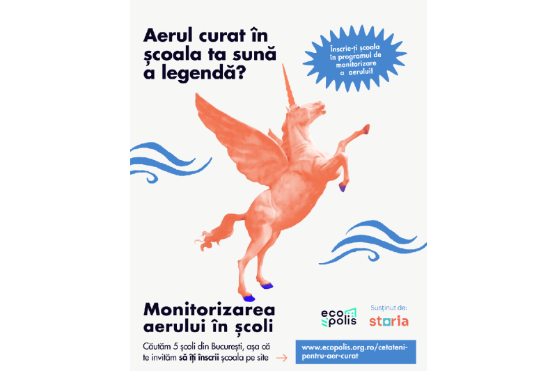 Ecopolis lansează „Cetățeni pentru Aer Curat”: program dedicat școlilor din București, cu sprijinul Storia