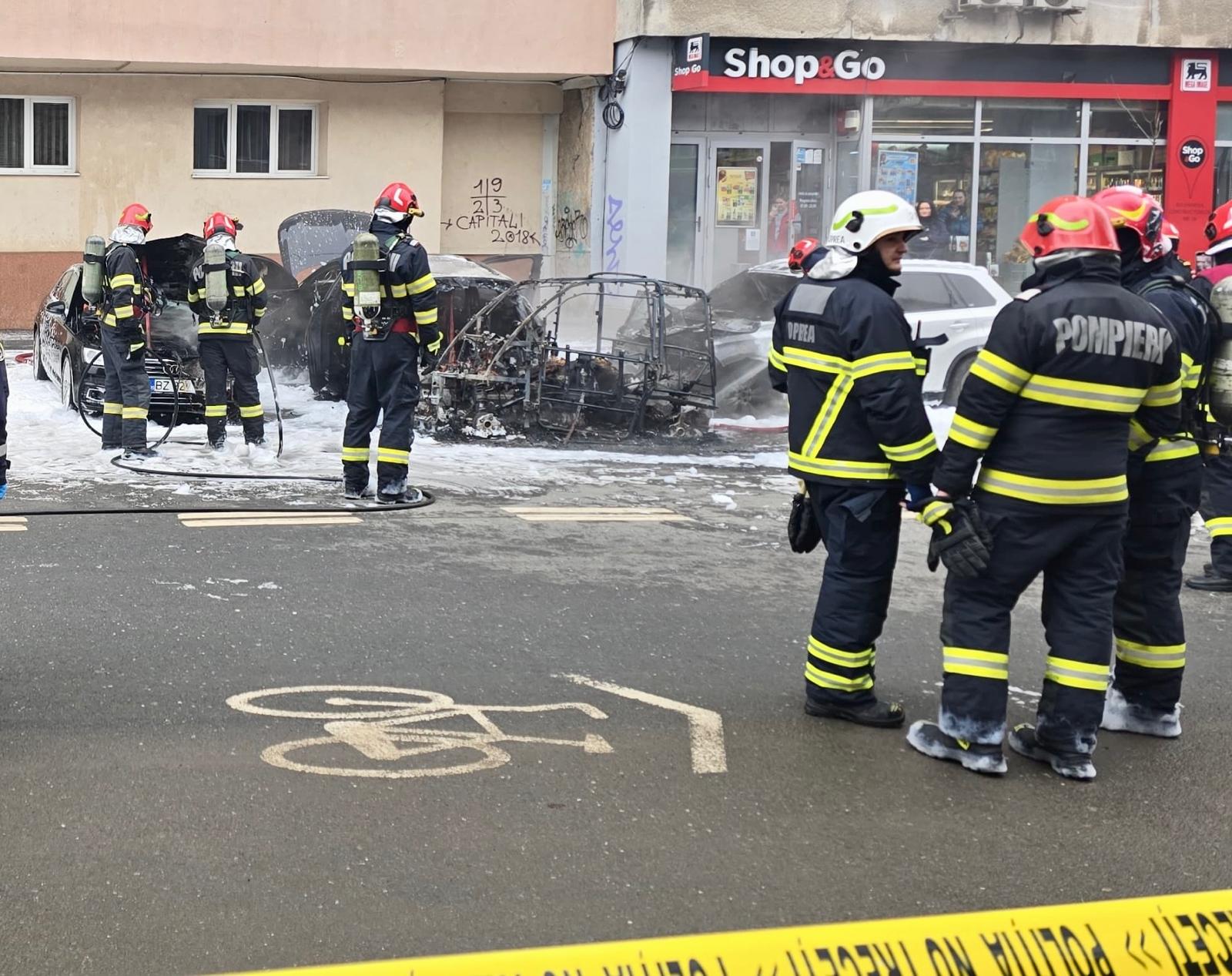 Femeie decedată în incendiu auto în Sectorul 6 al Bucureștiului