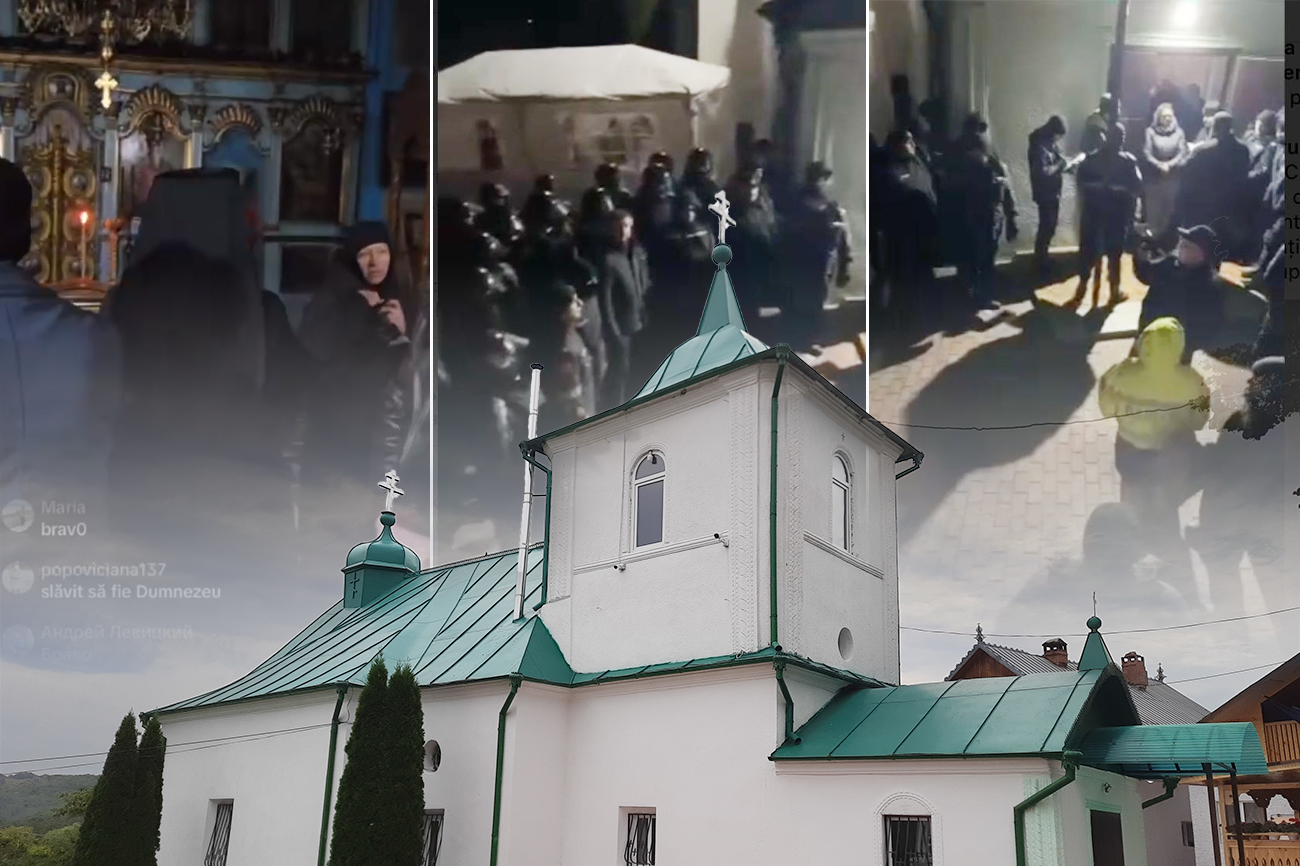 VIDEO Preoți și enoriași ai bisericii subordonate Patriarhiei Ruse au atacat un lăcaș de cult monument istoric din Republica Moldova. Ciocniri cu Poliția / De la ce a plecat conflictul ortodox