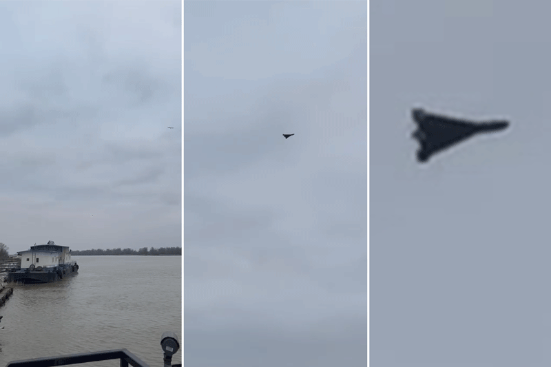 VIDEO Cum arată în zbor drona de azi-dimineață, care se îndrepta spre nordul județului Tulcea. „S-au tras focuri de artilerie”