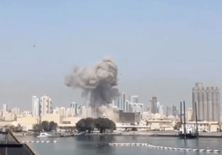 Atac iranian asupra unei baze americane din Bahrain. FOTO: X