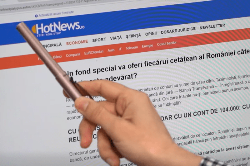 MAI a găsit un site fals care clonează HotNews și avertizează: „Tentativă de înșelăciune foarte periculoasă”