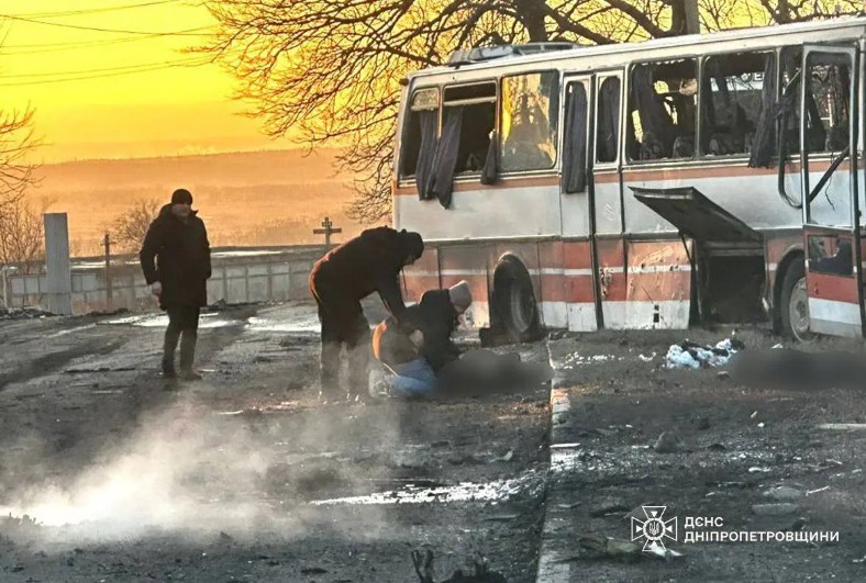 Atac rusesc asupra unui autobuz care transporta mineri ucraineni. „Civili care nu erau implicați în lupte”