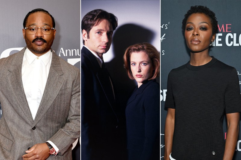 Stânga: regizorul Ryan Coogler, actorii David Duchovny și Gillian Anderson din serialul original „Dosarele X" și actrița Danielle Deadwyler. Foto: Profimedia. Colaj: Ion Mateș / HotNews