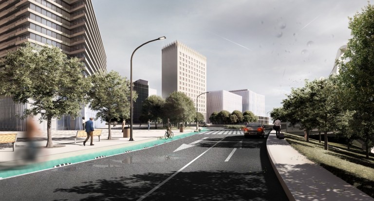 Simulare pentru Bulevardul Dimitrie Pompeiu. Foto: Primăria Capitalei