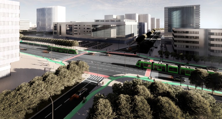 Simulare pentru Bulevardul Dimitrie Pompeiu. Foto: Primăria Capitalei