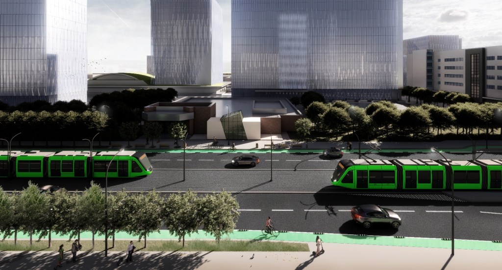 Simulare pentru Bulevardul Dimitrie Pompeiu. Foto: Primăria Capitalei