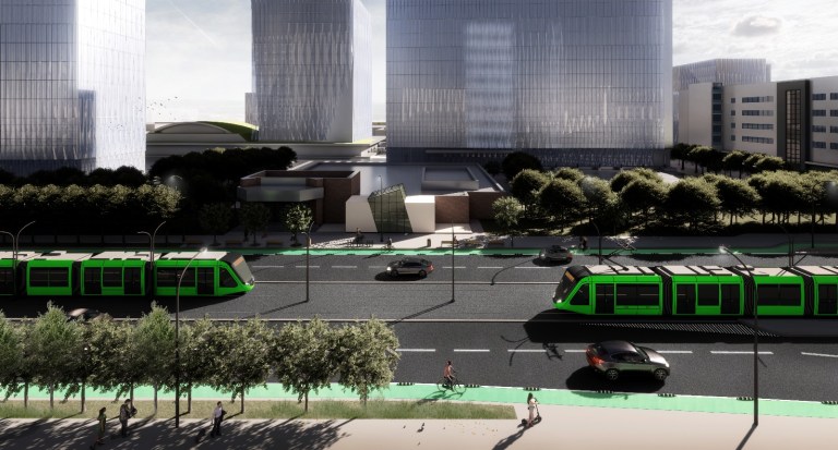 Simulare pentru Bulevardul Dimitrie Pompeiu. Foto: Primăria Capitalei