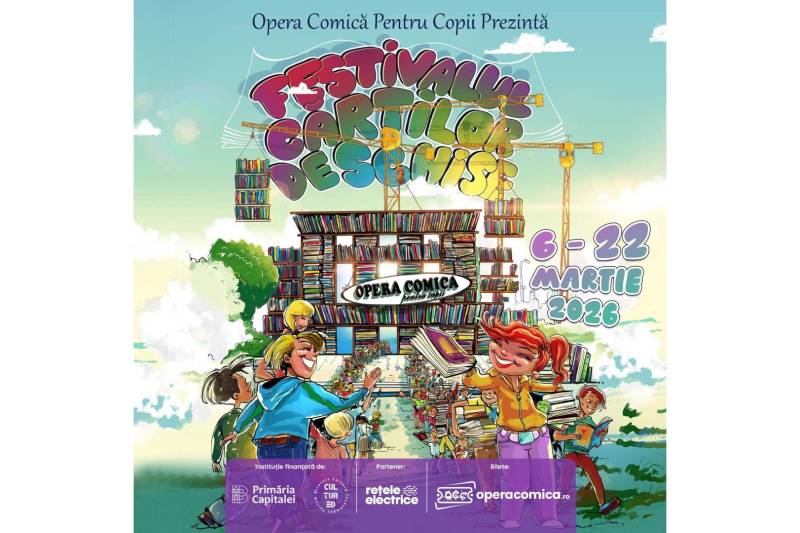 FESTIVALUL CĂRȚILOR DESCHISE – „Cărțile prind viață” între 6 – 22 martie 2026 la Opera Comică pentru Copii