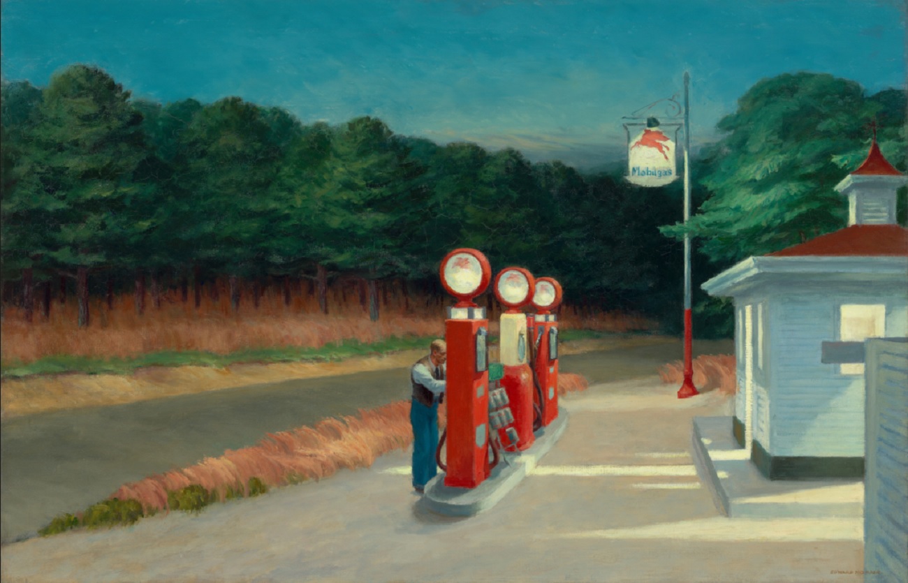 Tabloul „Gas”, de Edward Hopper, ilustrează perfect criza petrolului