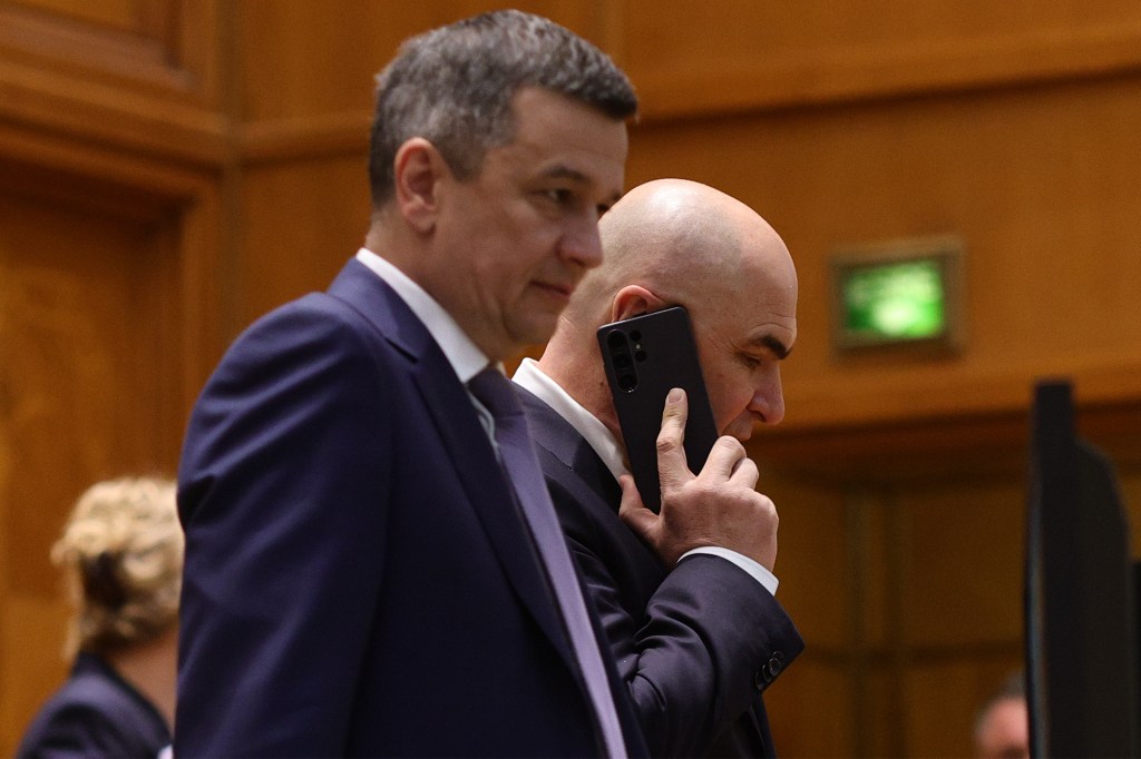 Sorin Grindeanu și Ilie Bolojan. Inquam Photos / Octav Ganea