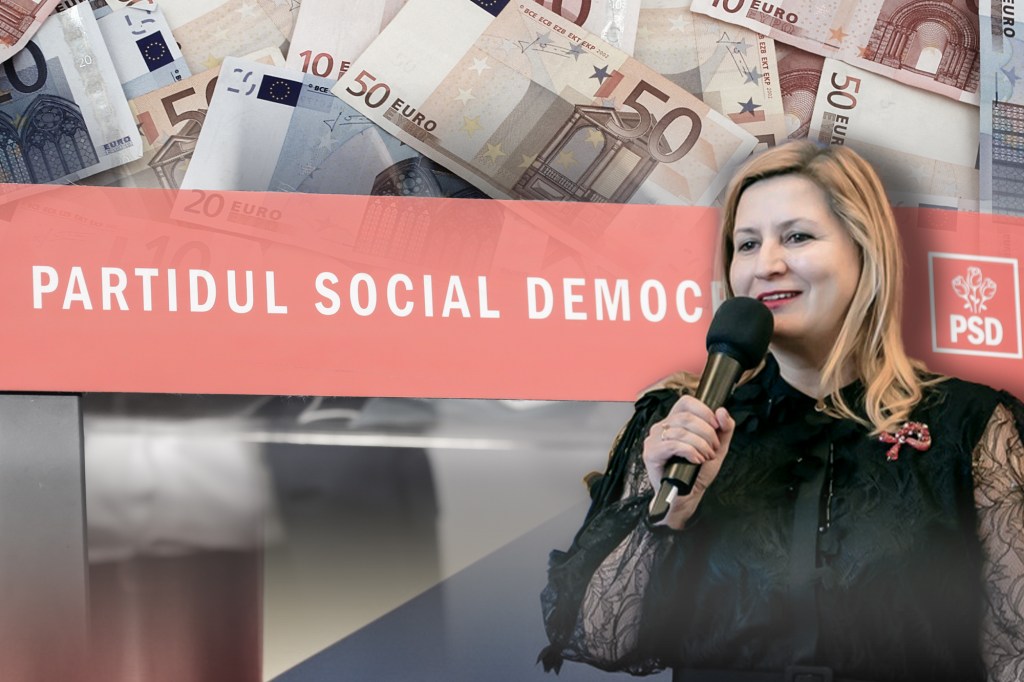 Elena Vlad, directoarea economică a PSD în 2024 și 2025. Foto: Facebook, Dreamstime, Inquam Photos. Colaj: Ion Mateș / HotNews