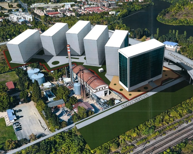 FOTO Turnuri de apartamente pe fostă mare fabrică din București