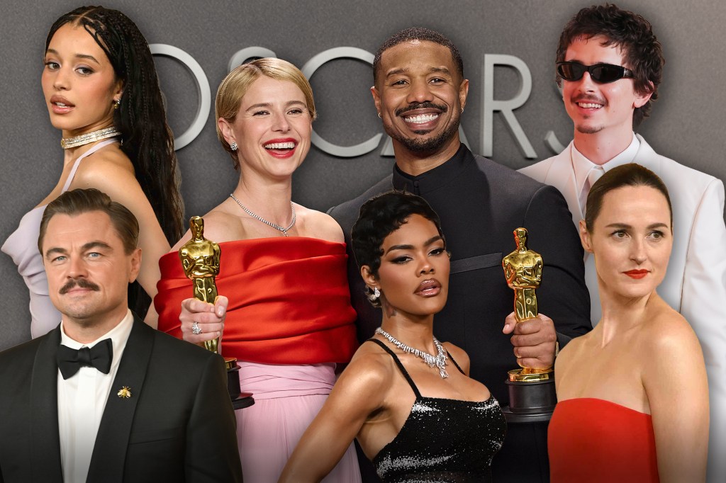 Ținute la premiile Oscar 2026. Foto: Profimedia. Colaj: Ion Mateș / HotNews