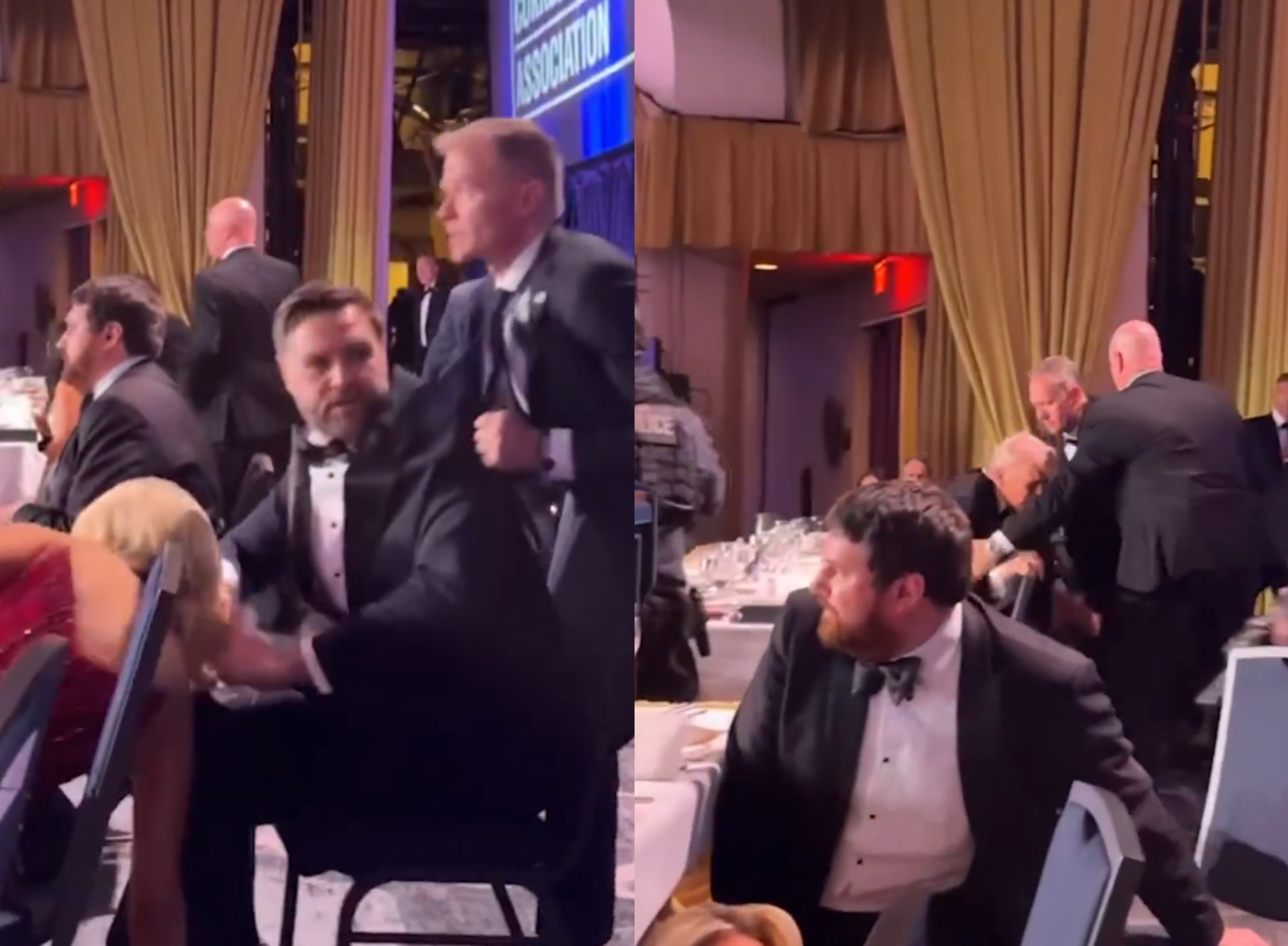 Cum au fost scoși Trump și JD Vance de pe scenă după focurile de armă la cina corespondenților de la Casa Albă