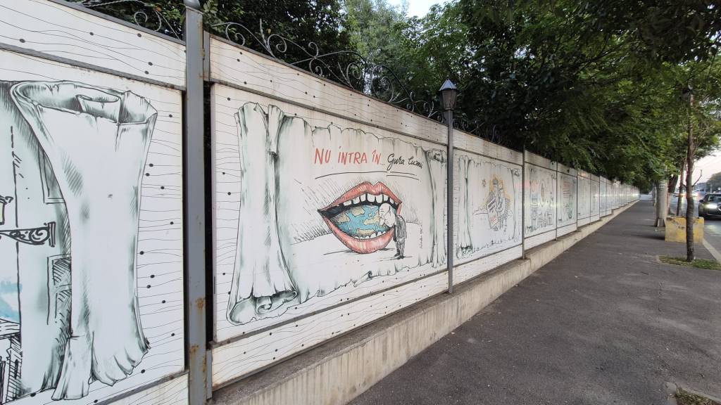 Gard existent pe Calea Văcărești/ FOTO: Paul Ene