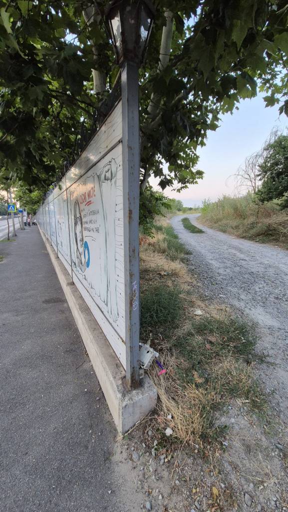 Gard existent pe Calea Văcărești/ FOTO: Paul Ene