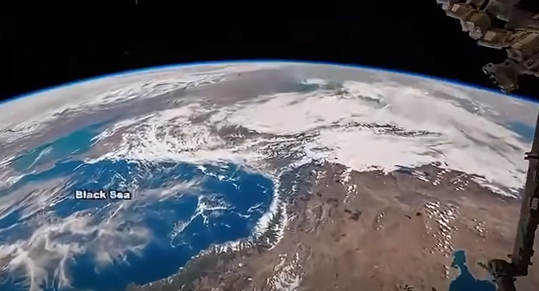 VIDEO Marea Neagră, văzută din spaţiu – imagini surprinse de capsula Orion în timpul misiunii Artemis II